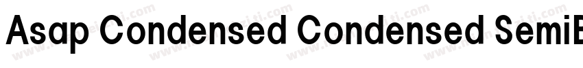 Asap Condensed Condensed SemiBold字体转换